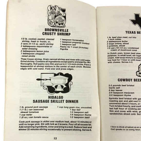 Rio Grande Valley Cookin Recipe Booklet By J Mancell 1982 Texas Dept Agriculture - Picture 5 of 10